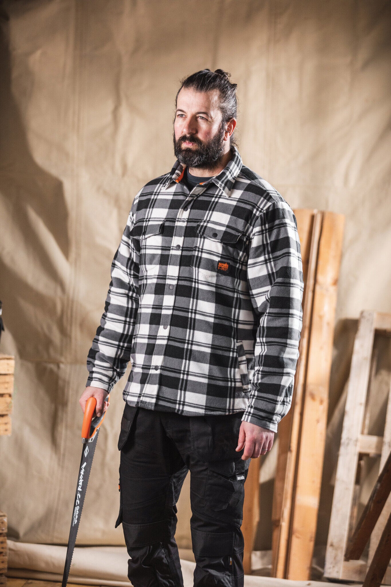 Scruffs Worker Padded Checked Shirt