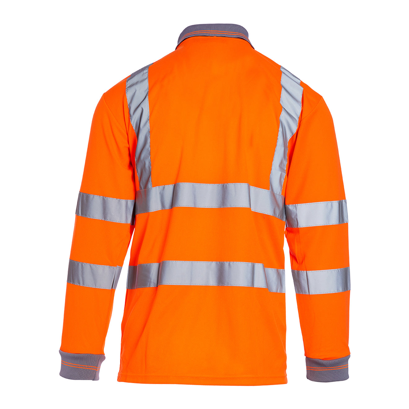 Blackrock Hi-Vis Long Sleeve Polo Shirt, Orange