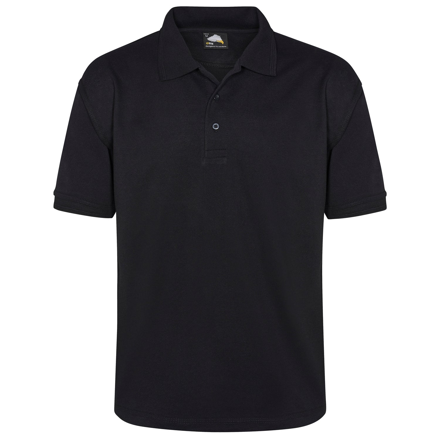 ORN Mens Eagle Polo Shirt, Black