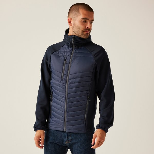 Regatta Navigate Hybrid Jacket, Navy-Grey