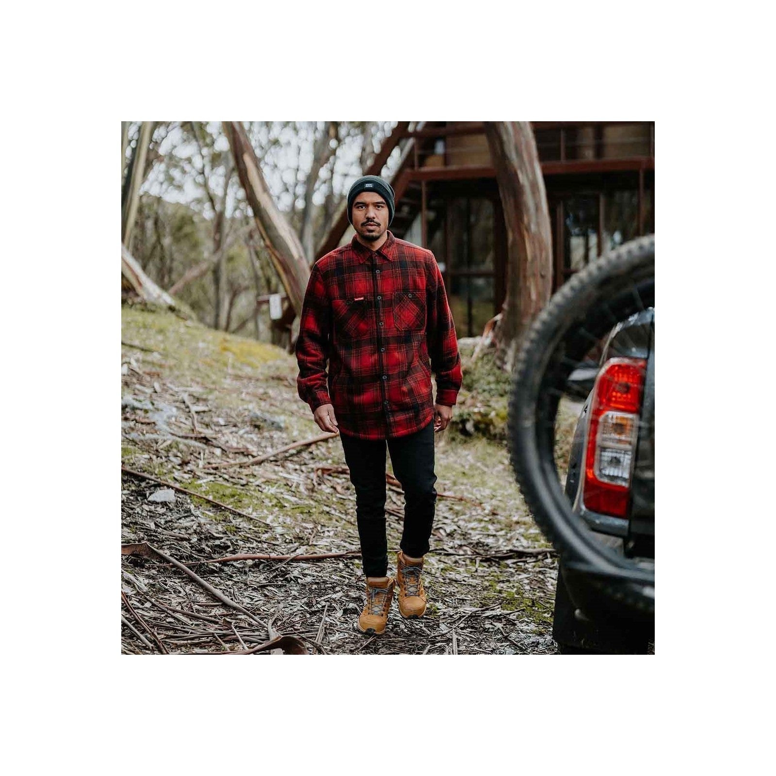 Hard Yakka Sherpa Button Close Men Jacket